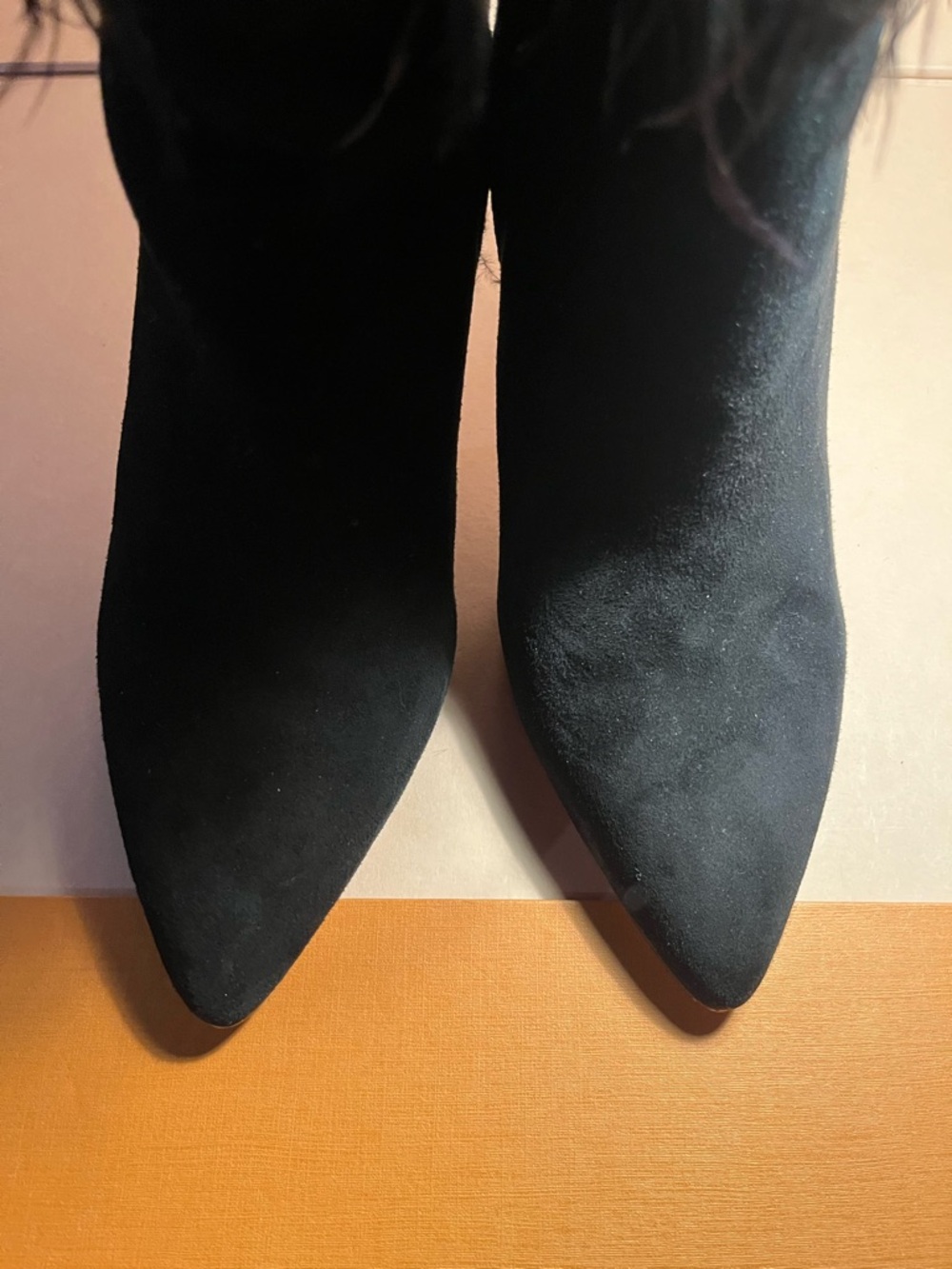 GIANNI BINI women’s boots with ostrich feathers size 9 - Picture 5 of 6